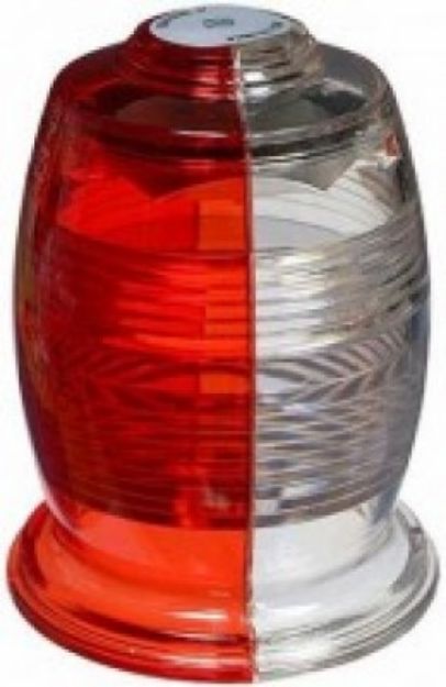 Picture of 68-2170504-60 Whelen LENS, SPLIT RED/ WHITE